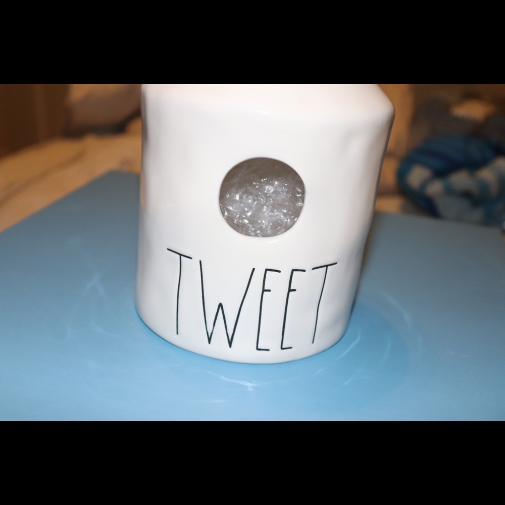 HTF Rae Dunn Tweet Round Birdhouse - Picture 4 of 7